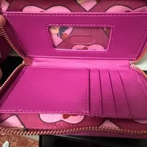 Loungefly Pink Backpack with Artistic Silhouette Design New Loungefly Disney Sleeping Beauty Aurora Sketch Pink Mini  main image 3
